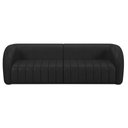 Ver imagem 3 de Sofá 4 Lugares para Sala 252cm Lazio M03 Corano Preto - Lyam Decor