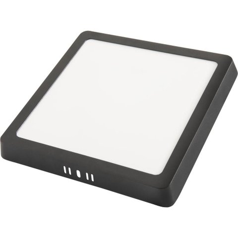 Plafon Fita Led Tramontina Quadrado de Sobrepor Preto 18 W 4000 K 1250 Lm Luz Neutra