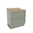 Ver imagem 2 de Balcão 2 Gavetões 80cm Arizona CabeCasa MadeiraOriginals