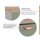 Ver imagem 4 de Balcão 2 Gavetões 80cm Arizona CabeCasa MadeiraOriginals