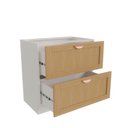 Ver imagem 5 de Balcão 2 Gavetões 80cm sem Tampo Arizona CabeCasa MadeiraOriginals