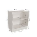 Ver imagem 4 de Balcão 2 Gavetões 80cm sem Tampo Arizona CabeCasa MadeiraOriginals