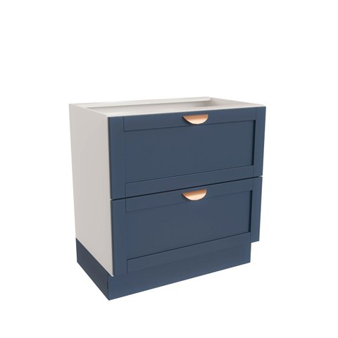 Balcão 2 Gavetões 80cm sem Tampo Arizona CabeCasa MadeiraOriginals