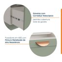 Ver imagem 4 de Balcão 2 Gavetões 80cm sem Tampo Arizona CabeCasa MadeiraOriginals