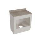 Ver imagem 6 de Balcão para Forno de Embutir Planejado 80cm Arizona CabeCasa MadeiraOriginals Branco