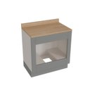Ver imagem 6 de Balcão para Forno de Embutir Planejado 80cm Arizona CabeCasa MadeiraOriginals Cinza/Branco