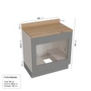 Ver imagem 3 de Balcão para Forno de Embutir 80cm Arizona CabeCasa MadeiraOriginals