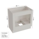 Ver imagem 3 de Balcão para Forno de Embutir 80cm sem Tampo Arizona CabeCasa MadeiraOriginals