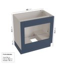 Ver imagem 3 de Balcão para Forno de Embutir 80cm sem Tampo Arizona CabeCasa MadeiraOriginals