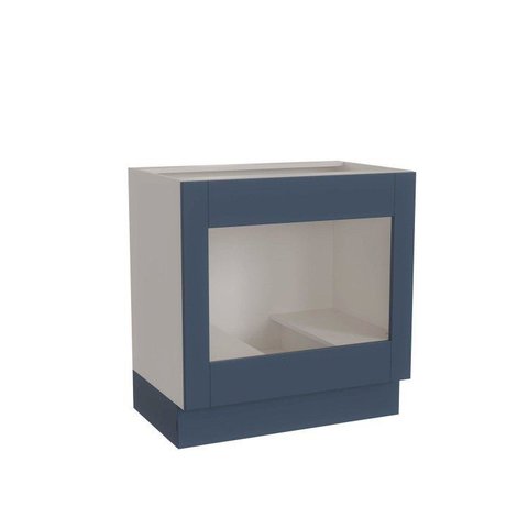 Balcão para Forno de Embutir Planejado 80cm sem Tampo Arizona CabeCasa MadeiraOriginals Azul/Branco