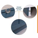 Ver imagem 4 de Balcão para Forno de Embutir Planejado 80cm sem Tampo Arizona CabeCasa MadeiraOriginals Azul/Branco
