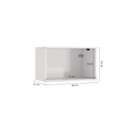 Ver imagem 6 de Armário Aéreo Celeste Kappesberg 100% Mdf 1 Porta Basculante Branco 60cm