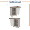 Ver imagem 7 de Balcão de Canto Reto 1 Porta Arizona CabeCasa MadeiraOriginals