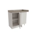 Ver mais imagens de Balcão de Canto Reto Planejado 1 Porta Arizona CabeCasa MadeiraOriginals Branco