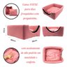 Cama Toca Iglu 3 em 1 Suede Cachorro e Gato Frio Quente Pet Tamanho M - Rosa - 4