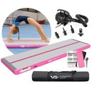 Ver imagem 2 de Tapete Colchão Ginástica Inflável 3 Metros com Bomba Elétrica Vg Plus Rosa 110v