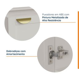 Balcão de Canto Reto sem Tampo 1 Porta Arizona Cabecasa Madeiramadeira - 4
