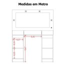 Ver imagem 4 de Penteadeira Camarim Porta Joias 3 Gavetas 2 Portas Princess Cinamomo/off White