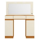 Ver imagem 6 de Penteadeira Camarim Porta Joias 3 Gavetas 2 Portas Princess Cinamomo/off White