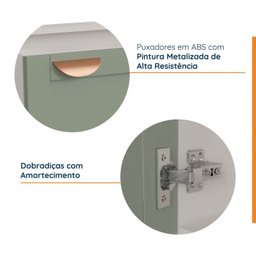 Balcão de Canto Reto sem Tampo 1 Porta Arizona Cabecasa Madeiramadeira - 3