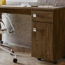 Ver imagem 3 de Escrivaninha Com Rodizios Office Canela Lukaliam