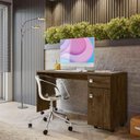 Ver imagem 1 de Escrivaninha Com Rodizios Office Canela Lukaliam