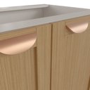 Ver imagem 6 de Balcão Planejado 2 Portas 80cm sem Tampo Arizona CabeCasa MadeiraOriginals