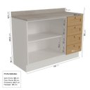 Ver imagem 2 de Balcão para Pia Planejado 120cm Arizona CabeCasa MadeiraOriginals