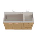 Ver imagem 3 de Balcão para Pia 120cm sem Tampo Arizona CabeCasa MadeiraOriginals