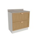 Ver imagem 1 de Balcão 2 Gavetões 80cm Arizona CabeCasa MadeiraOriginals