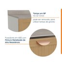 Ver imagem 3 de Balcão 2 Gavetões 80cm Arizona CabeCasa MadeiraOriginals