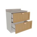 Ver imagem 6 de Balcão 2 Gavetões 80cm Arizona CabeCasa MadeiraOriginals