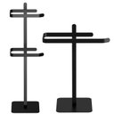 Ver imagem 4 de Porta Toalha de Rosto e Papel Higiênico Duplo Preto Oslo Fs:preto