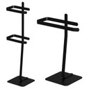 Ver imagem 1 de Porta Toalha de Rosto e Papel Higiênico Duplo Preto Oslo Fs:preto