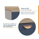 Ver imagem 4 de Balcão 2 Gavetões 80cm Arizona CabeCasa MadeiraOriginals