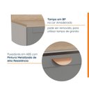 Ver imagem 4 de Balcão 2 Gavetões 80cm Arizona CabeCasa MadeiraOriginals