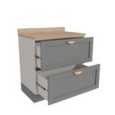 Ver imagem 7 de Balcão 2 Gavetões 80cm Arizona CabeCasa MadeiraOriginals