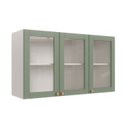 Ver imagem 2 de Armário Aéreo 3 Portas 120cm com Porta de Vidro Arizona CabeCasa MadeiraOriginals
