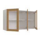 Ver imagem 5 de Armário Aéreo 3 Portas 120cm com Porta de Vidro Arizona CabeCasa MadeiraOriginals