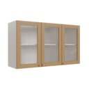 Ver imagem 1 de Armário Aéreo Planejado 3 Portas 120cm com Porta de Vidro Arizona CabeCasa MadeiraOriginals