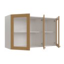 Ver imagem 5 de Armário Aéreo Planejado 3 Portas 120cm com Porta de Vidro Arizona CabeCasa MadeiraOriginals