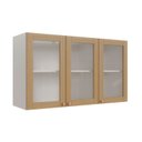 Ver imagem 1 de Armário Aéreo 3 Portas 120cm com Porta de Vidro Arizona CabeCasa MadeiraOriginals