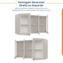 Ver imagem 6 de Armário Aéreo 3 Portas 120cm com Porta de Vidro Arizona CabeCasa MadeiraOriginals