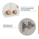 Ver imagem 5 de Armário Aéreo 3 Portas 120cm com Porta de Vidro Arizona CabeCasa MadeiraOriginals