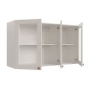 Ver imagem 3 de Armário Aéreo 3 Portas 120cm com Porta de Vidro Arizona CabeCasa MadeiraOriginals