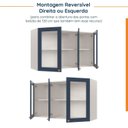 Ver imagem 5 de Armário Aéreo Planejado 3 Portas 120cm com Porta de Vidro Arizona CabeCasa MadeiraOriginals