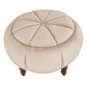 Ver imagem 1 de Puff da Vinci Abóbada 65 Cm Suede Slk Decor Amara Bege