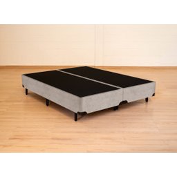 Cama Box King Size Bipartida Serenelife - Chenille Bege - 3