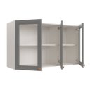 Ver imagem 6 de Armário Aéreo Planejado 3 Portas 120cm com Porta de Vidro Arizona CabeCasa MadeiraOriginals