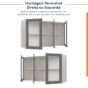 Ver imagem 5 de Armário Aéreo 3 Portas 120cm com Porta de Vidro Arizona CabeCasa MadeiraOriginals